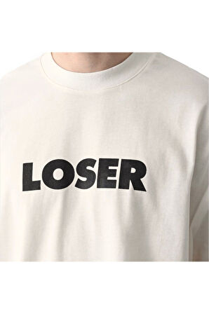 Loser Baskılı Erkek Oversize T-Shirt