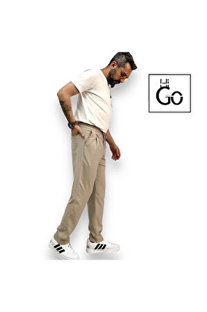 Relaxed Fit Erkek Pileli Jogger Pantolon