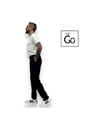 Relaxed Fit Erkek Pileli Jogger Pantolon