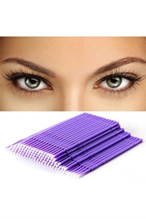 Lash Lifting Microbrush Çubukları 100'lü