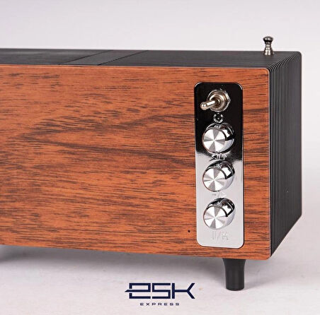 Retro Ahşap Bluetooth Radyo – Helsinki Machine HS-1961 ”