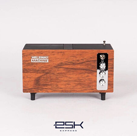 Retro Ahşap Bluetooth Radyo – Helsinki Machine HS-1961 ”