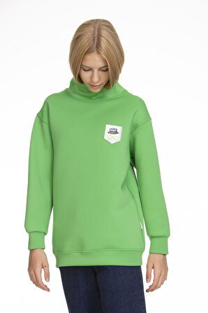 Kız Çocuk Scuba Sweatshirt 9-14 Yaş Lx164