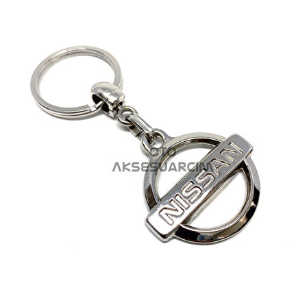 Nissan Metal Luxury Oto Anahtarlık Krom