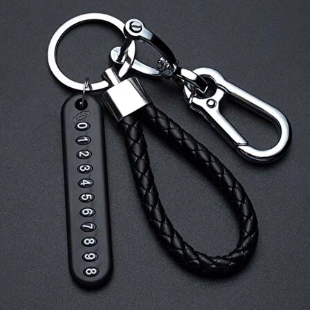 BAKGELAL Telefon Numarası Etiketli Numaratörlü Anahtarlık