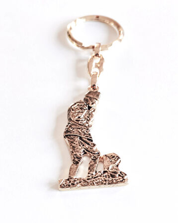 Metal Kemal Atatürk Figürlü Boyutlu Anahtarlık