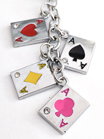 İskambil Kağıt Serisi Metal Anahtarlık