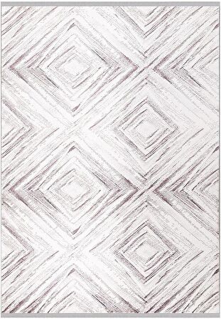 İpek Mekik Halı Anisa Vizon Gri Modern Halı