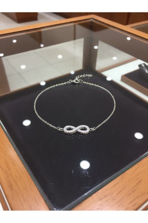 ANKA MÜCEVHERAT IŞIKLI KUTUDA 925 AYAR GÜMÜŞ SONSUZLUK KADIN SET