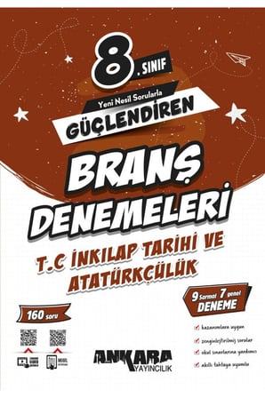 8.SINIF GÜÇLENDİREN TÜRKÇE + MATEMATİK + İNKILAP TARİHİ BRANŞ DENEMELERİ