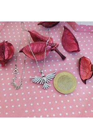 Modahilye 925 Ayar Gümüş Anka kuşu Kolye