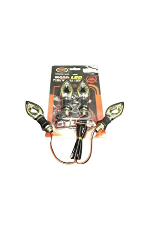 Motosiklet Led Sinyal Takım Kayan Model 12v Yanıp Sönen Işıklar Sinyal Lambası Yb0001