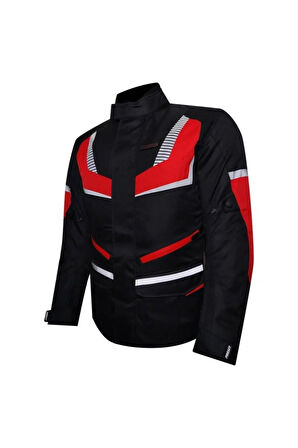 Motosiklet Montu Maxdura Kumaş 4 Mevsim Reflektör Uzun Model Ark01 Kırmızı