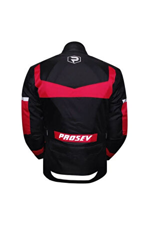 Motosiklet Montu Maxdura Kumaş 4 Mevsim Reflektör Uzun Model Ark01 Kırmızı