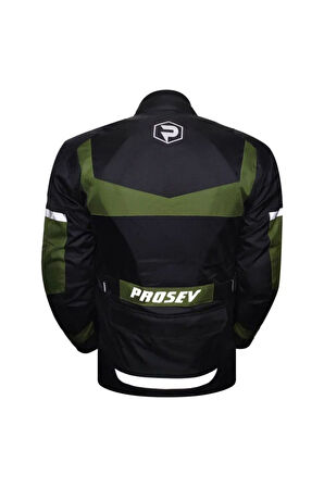 Motosiklet Montu Maxdura Kumaş 4 Mevsim Uzun Model Motor Montu Yeşil