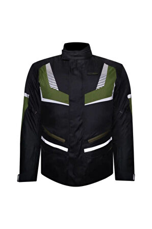 Motosiklet Montu Maxdura Kumaş 4 Mevsim Uzun Model Motor Montu Yeşil