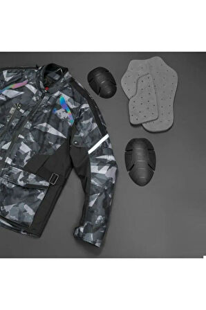 Motosiklet Montu 4 Mevsim Mont Kamuflaj Desenli Oxford 600-d Dayanıklı Kumaş Motor Mont