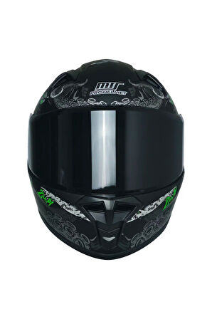 Motosiklet ve Bisiklet Mini Çocuk Kaskı Full Face Ce Sertifikalı Child Motor Kask Black