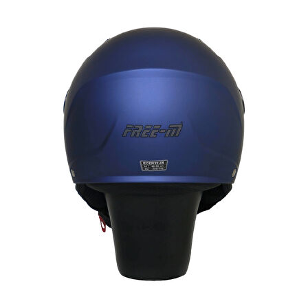 Motosiklet ve Bisiklet Yarım Camlı Çocuk Kaskı Ce Abs Material Motor Kaskı Mat Blue