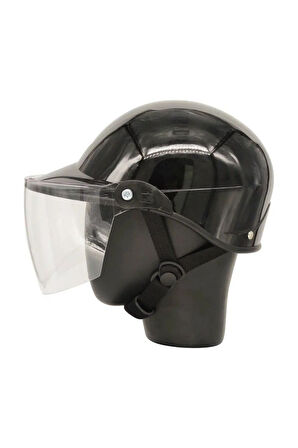 Motosiklet Yarım Camlı Kask Jokey Model Black