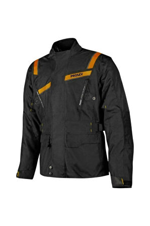 Motosiklet Montu 3 Katmanlı Kışlık Astar Long Model 4 Mevsim Maxdura Kumaş Stelvıo Mont Turuncu