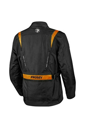 Motosiklet Montu 3 Katmanlı Kışlık Astar Long Model 4 Mevsim Maxdura Kumaş Stelvıo Mont Turuncu