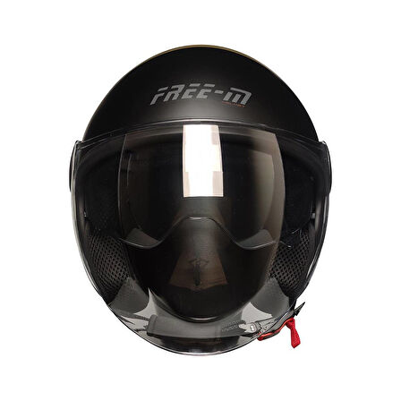 Motosiklet Yarım Kask Güneş Vizörlü ECE 22.06 Motor Kaskı Moon