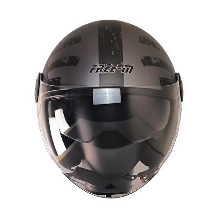Motosiklet Yarım Kask Güneş Vizörlü ECE 22.06 Motor Kaskı Rebo