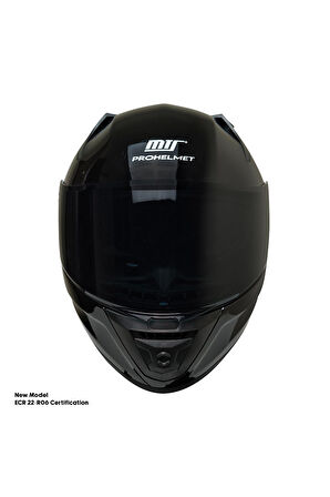 Motosiklet Kask Ece 22.R06 Sertifikalı Double Vizör Fiber Motor Kaskı Full Face Yeni Sezon Black SRX