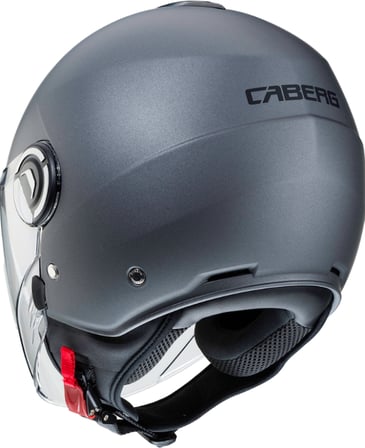 Motosiklet Kaskı Riviera V4 Metalik Gri Güneş Vizörlü Yarım Açık Kask