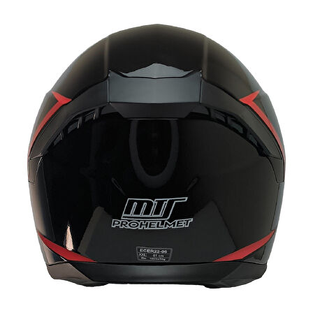 Motosiklet Kask Ece 22.R06 Güneş Vizörlü Full Face Motor Kaskı Stinger Siyah Yeni