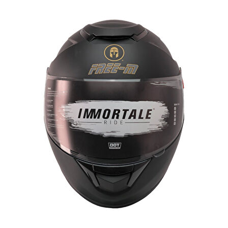 Motosiklet Kaskı CE Sertifikalı Güneş Vizörlü Full Face Mat Siyah Kask