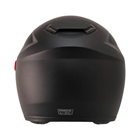 Motosiklet Kaskı CE Sertifikalı Güneş Vizörlü Full Face Mat Siyah Kask