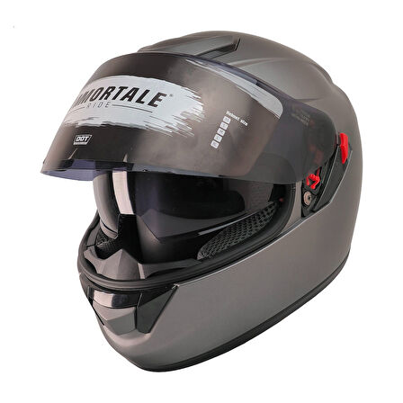 Motosiklet Kaskı CE Sertifikalı Güneş Vizörlü Full Face Titanium Kask