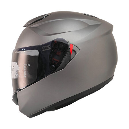 Motosiklet Kaskı CE Sertifikalı Güneş Vizörlü Full Face Titanium Kask