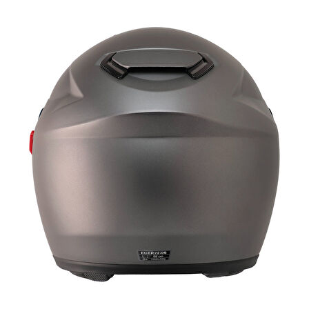 Motosiklet Kaskı CE Sertifikalı Güneş Vizörlü Full Face Titanium Kask