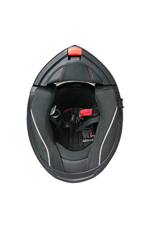Motosiklet Çene Açılır Kask Güneş Vizörlü Ece 22.06 Sertifikalı Yeni Sezon Motor Kaskı V2 Blue