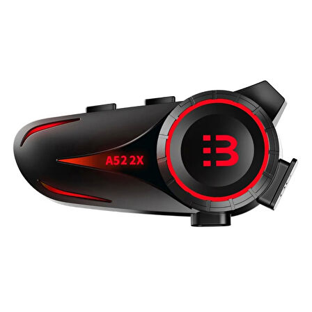 Motosiklet İntercom Seti 2 Kişi Bağlantılı Bluetooth V5.3 Rgb Kask Kulaklığı Yeni