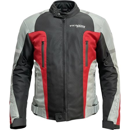Air Racing Motosiklet Montu 4 Mevsim Motorcu Touring Mont Siyah-Açık Gri