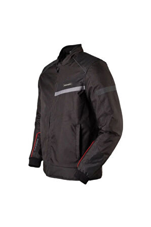 Motosiklet Montu Omuz Dirsek Sırt Koruma Ce Onaylı Maxdura 600-d Dayanıklı Kumaş Siyah Motor Mont