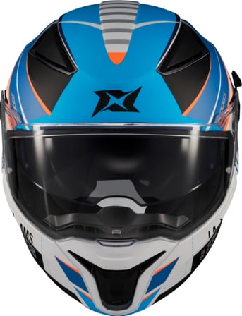 Motosiklet Kask Panther Passenger Parlak Mavi A7 Full Face Güneş Vizörlü ECE 22.06R Motor Kaskı