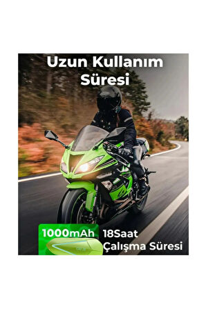 Motosiklet İntercom 2X Bağlantı Tüm Kasklara Uygun Işıklı Mod Motor 5.3 Bluetooth