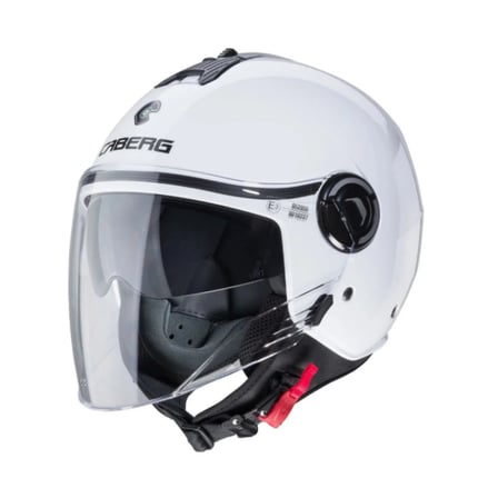 Motosiklet Kaskı Riviera V4 White Güneş Vizörlü Yarım Açık Kask
