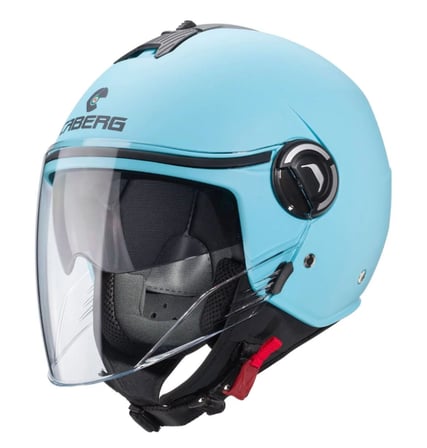 Motosiklet Kaskı Riviera V4 Blue Güneş Vizörlü Yarım Açık Kask