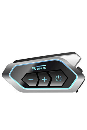 Motosiklet İntercom 5X Cihaz Eşleşmeli Tüm Kasklara Uygun RGB Işıklı 5.3 Bluetooth