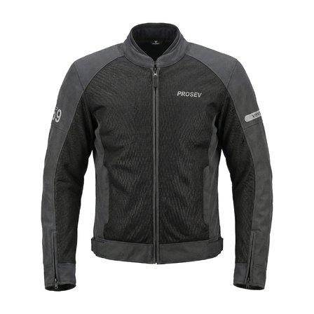 Motosiklet Yazlık Mont Full Korumalı Motorcu Mesh Montu Grey