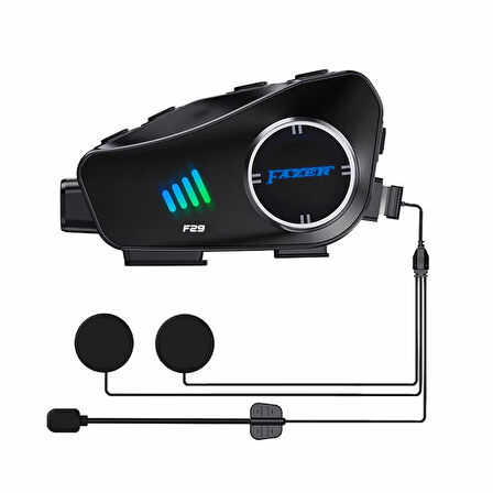 Motosiklet Kask İntercom Su Geçirmez 1080P Hd Sürüş Kaydedici Kamera 5.3 Bluetooth