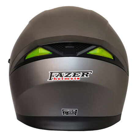 Motosiklet Çene Açılır Kask Ece 22.06 Sertifika Güneş Vizörü Motor Kaskı Mat Titanium