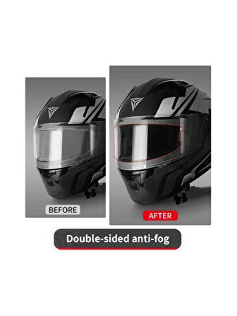 Motosiklet Kask Vizör Buğu Önleyici Pinlock Üniversal Dayanıklı Nano Kaplama Yapışkan Anti Fog
