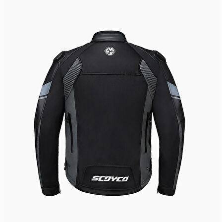 Motosiklet Montu Full Korumalı 4 Mevsim Pu Kaplama Deri ve Maxdura Kumaş Mont Siyah Yeni